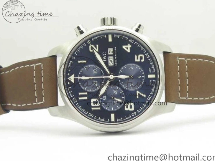 MIROTIME 1223 Pilot Chrono 377721 “Le Petit Prince” SS ZF 1:1 Best Edition on Brown Leather Strap A Snug 7180